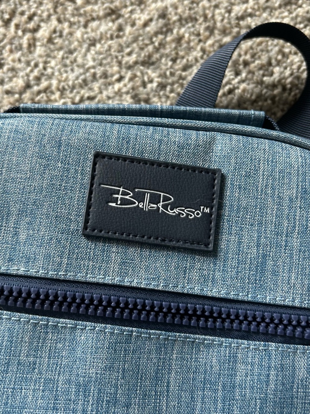 Bella Russo Insulated Backpack Cooler Denim Blue - Picture 2 of 4